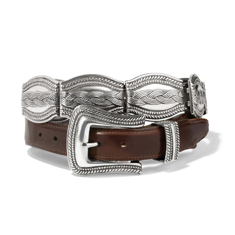 Handcrafted Silver Link Belt with Latigo Leather – Los Angeles Made