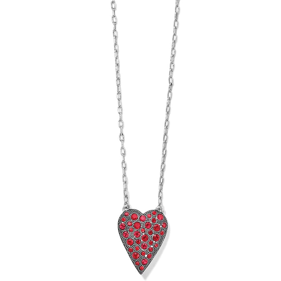 Glisten Heart Pendant Necklace - Petite Silver Layering Jewelry