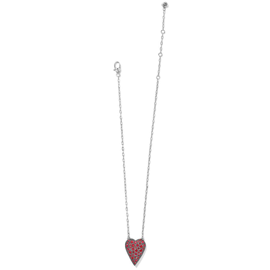 Glisten Heart Pendant Necklace - Petite Silver Layering Jewelry