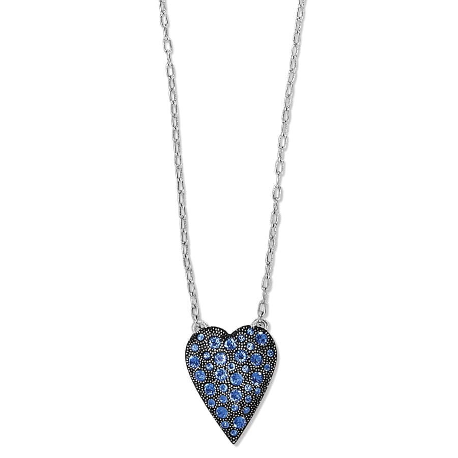 Glisten Heart Pendant Necklace - Petite Silver Layering Jewelry