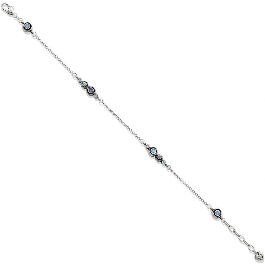 Halo Collection Blue Tanzanite Crystal Anklet