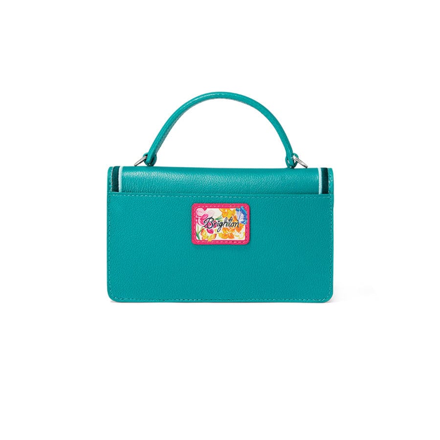 Hand-Painted Floral Leather Mini Crossbody Bag – Hamptons Collection