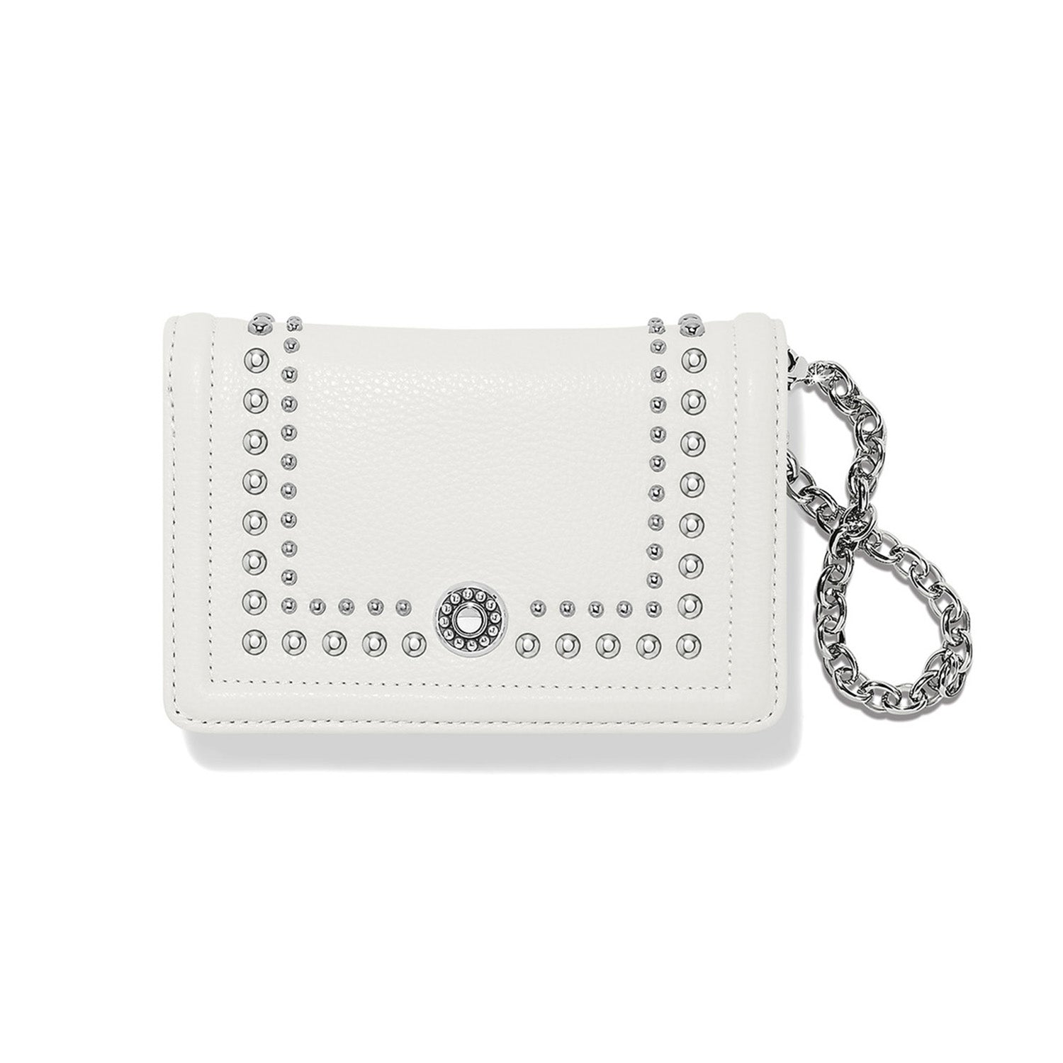 Pretty Tough Studded Leather Wallet for Men – Silver Plated Studs