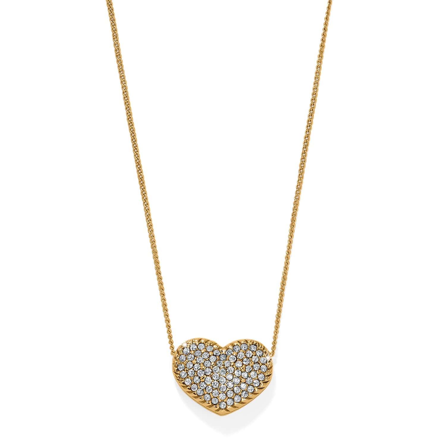 Celeste Heart Pendant Necklace with Sparkling Illumina Detail
