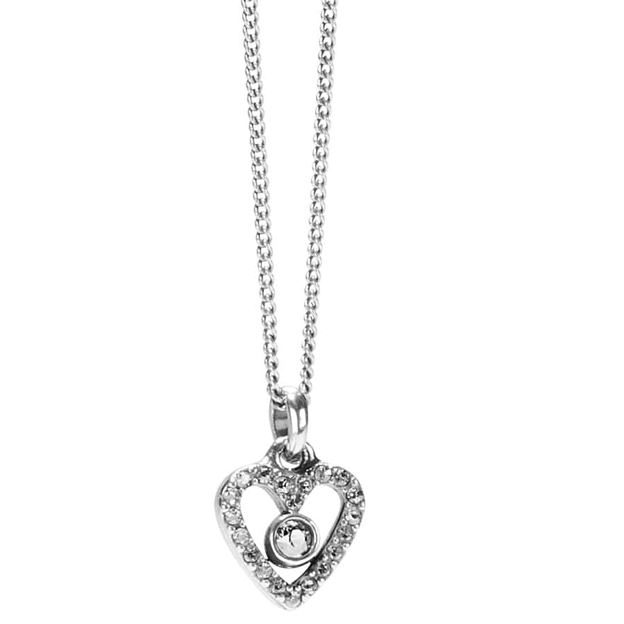 Delicate Crystal Heart Necklace – Illumina Love Mini Pendant