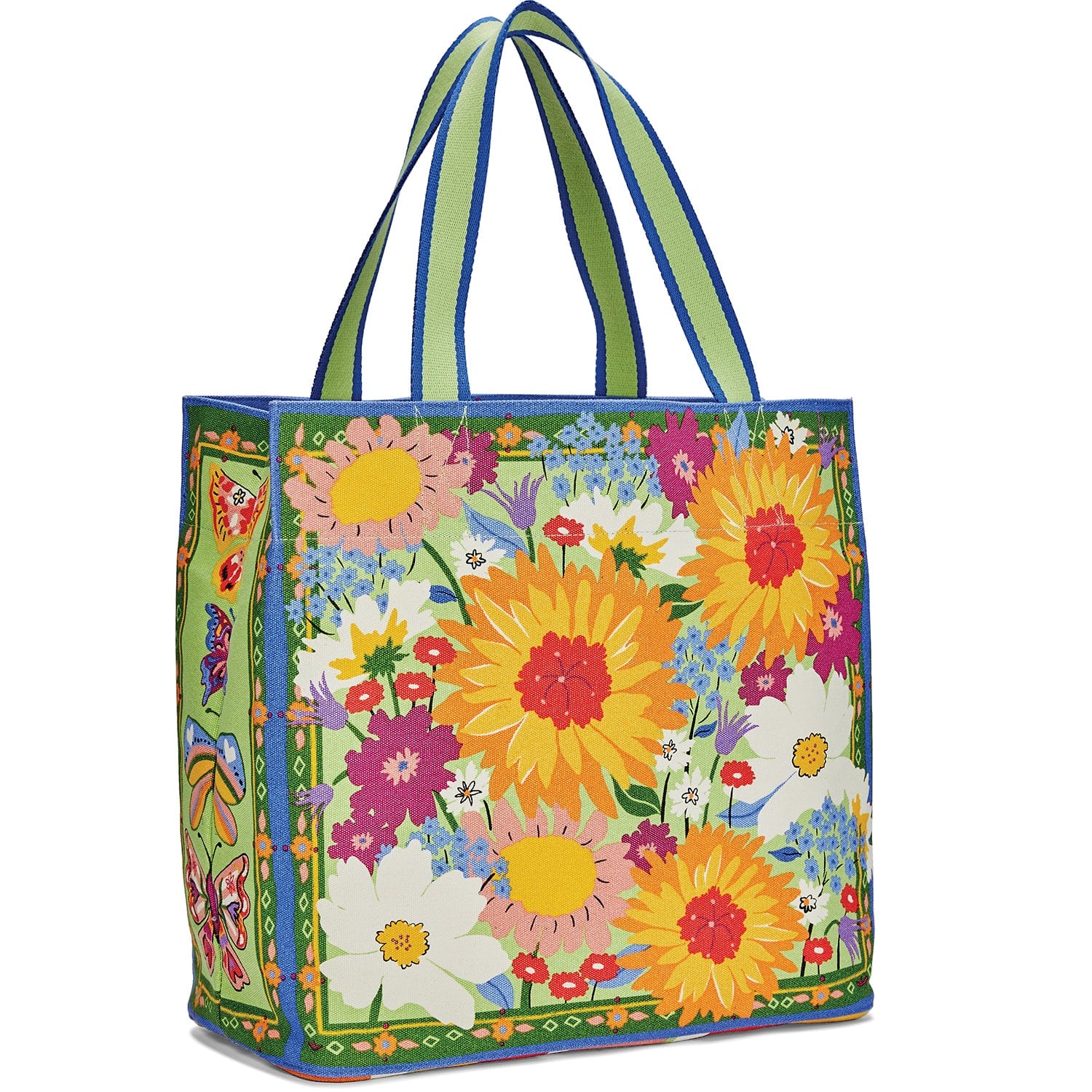 Floral Garden Tote Bag - Colorful Bloom Design for Everyday Use