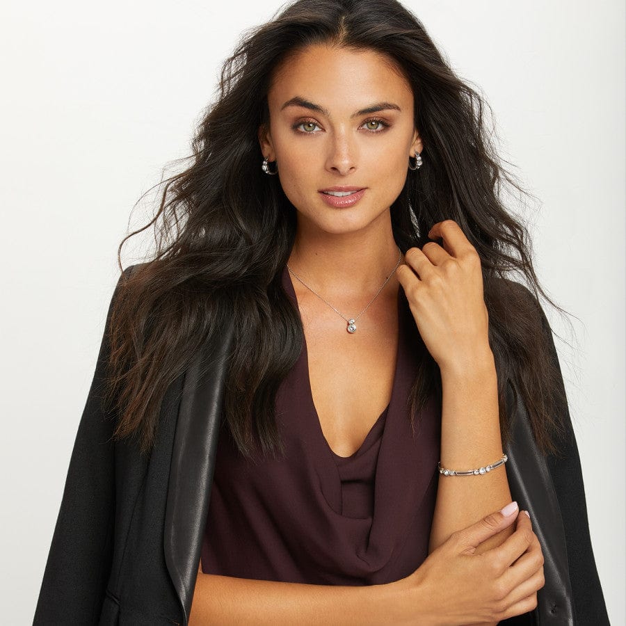 Infinity Crystal Drop Pendant Necklace – Petite & Sparkling
