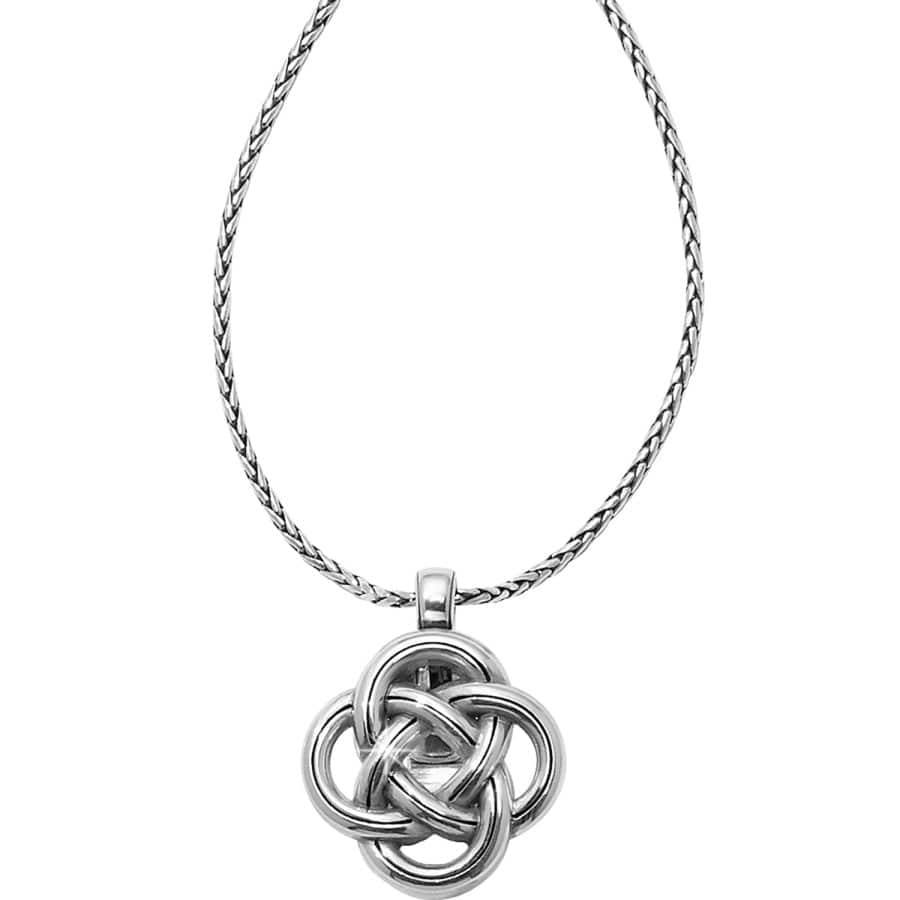 Celtic Knot Interlok Badge Clip Necklace