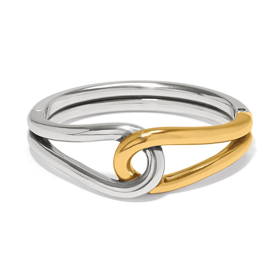 Two Tone Interlok Curve Hinge Bangle – Artisanal Jewelry