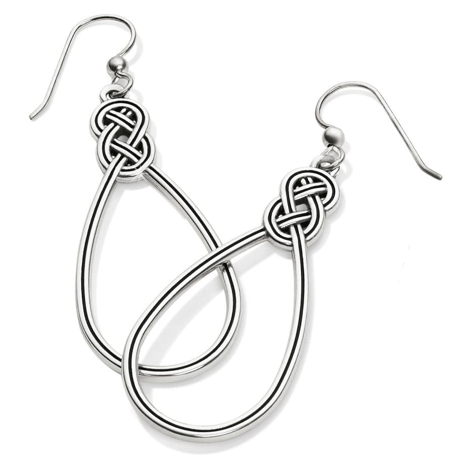 Celtic Knot French Wire Earrings – Lightweight Teardrop Hoops