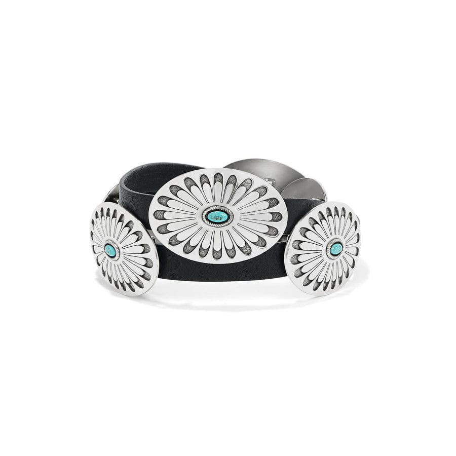 Handcrafted Blackbird Concho Belt with Turquoise Accents