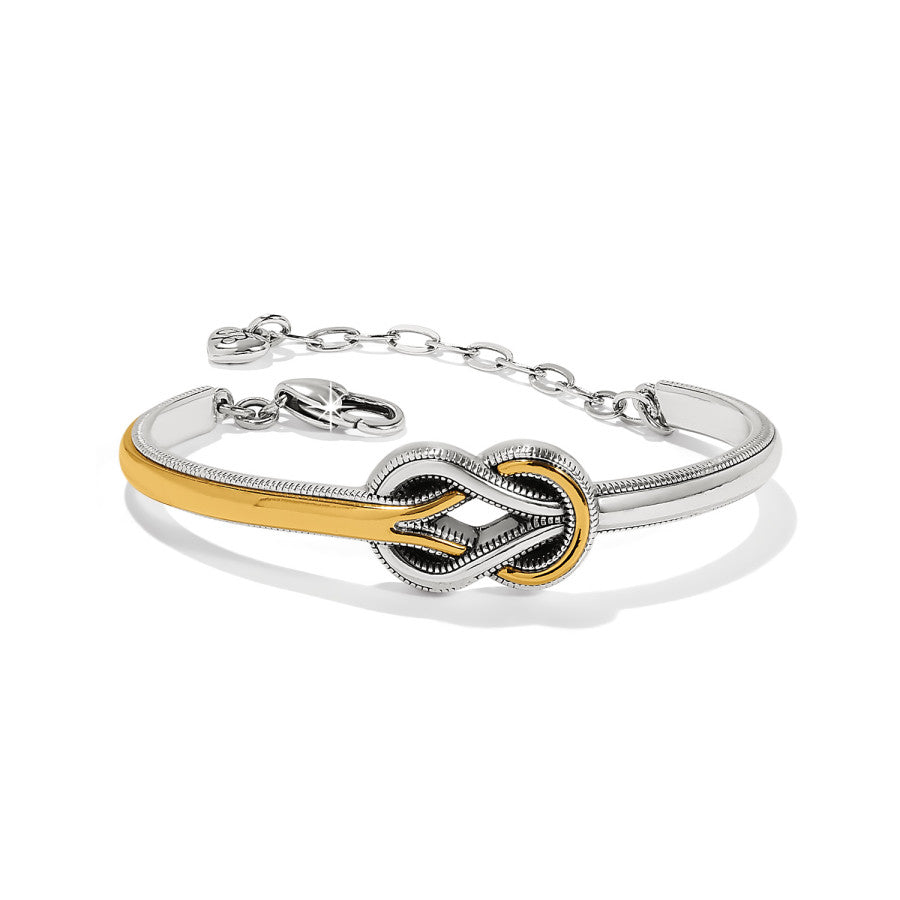 Two Tone Gold and Silver Bar Bracelet - Interlok Harmony