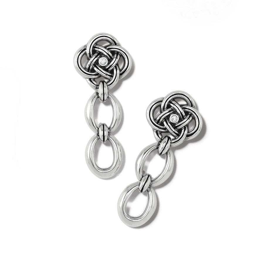 Celtic Knot Drop Earrings with Oval Links – Symbol of Eternal Love