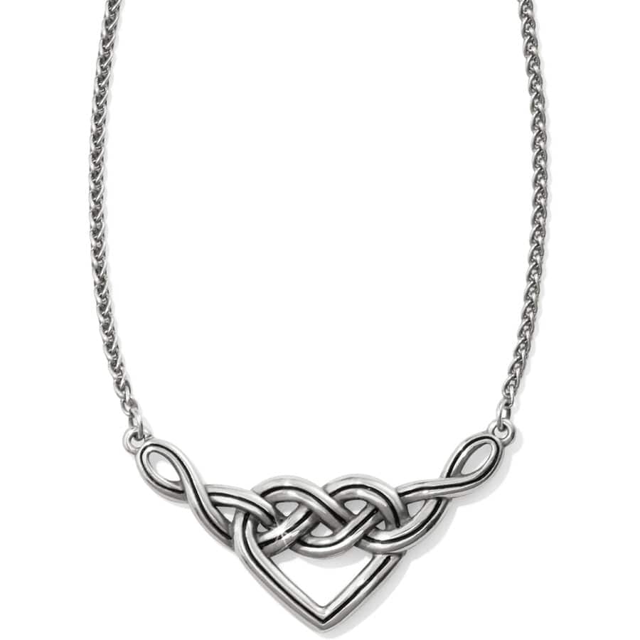 Celtic Knot Heart Necklace – Eternal Love V Interlok Pendant