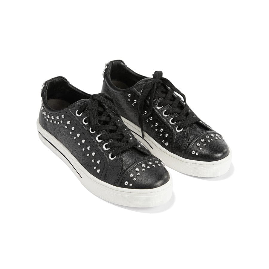 Janis Studded Cap-Toe Sneakers - Rocker-Chic Lace-Up Shoes