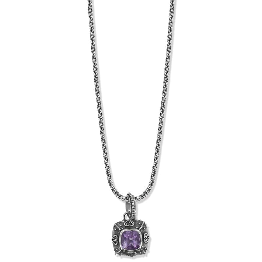 Handcrafted Sterling Silver Amethyst Necklace – Balinese Artisan Jewelry