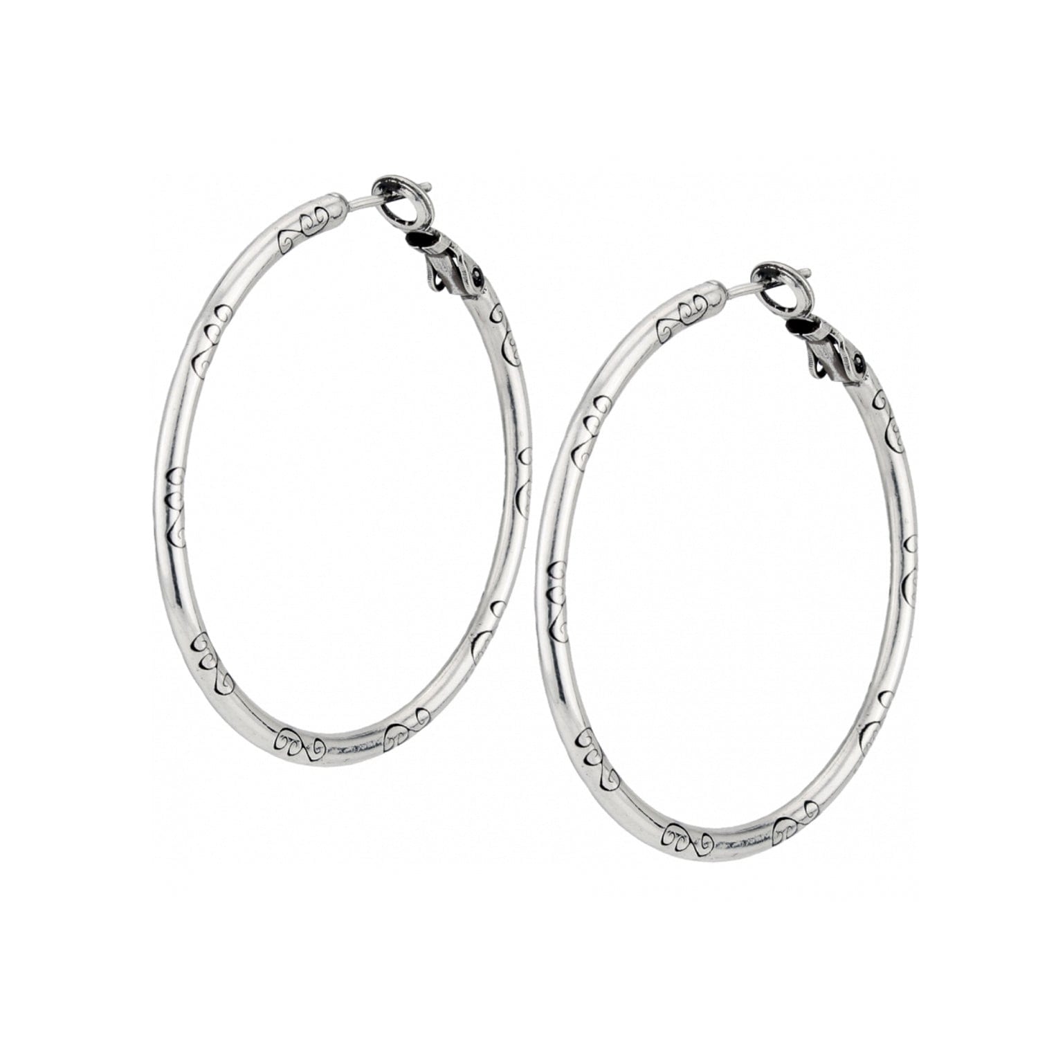 Charm Hoop Earrings for Women - Large Gold Hoops with Charms