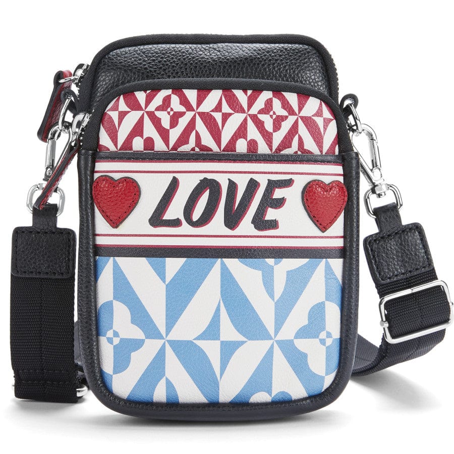 Love Me Do Crossbody Bag - Compact Utility Bag with Custom Artwork