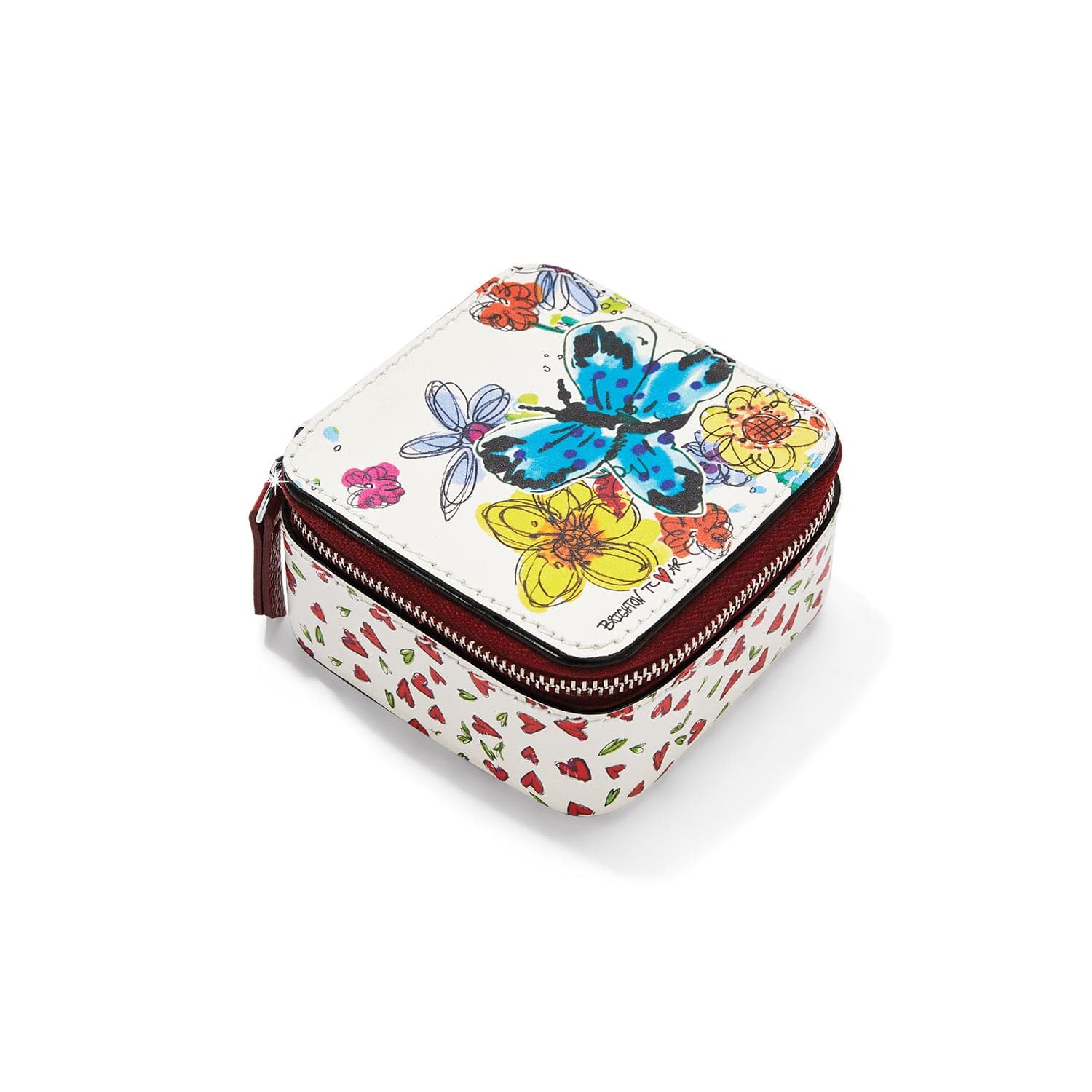 Tom Clancy Love Tweet II Square Jewelry Box - Hand-Drawn Spring Motifs
