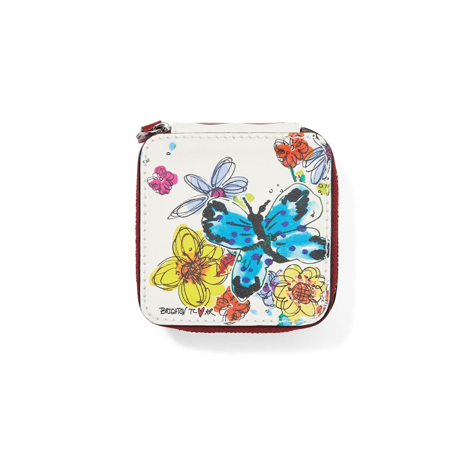 Tom Clancy Love Tweet II Square Jewelry Box - Hand-Drawn Spring Motifs