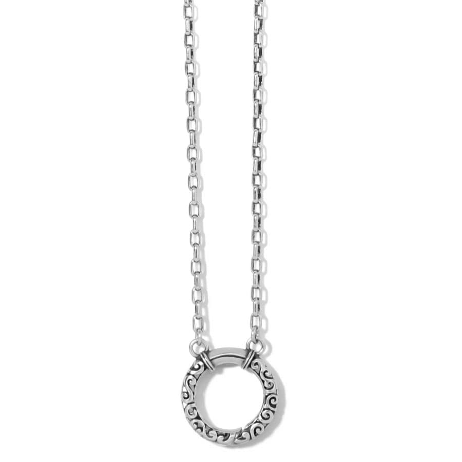 Charm Holder Necklace with Mediterranean Pendant