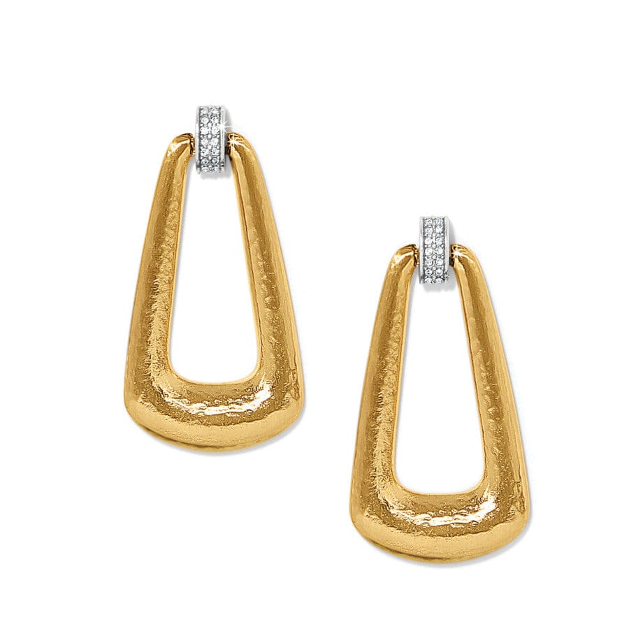 Meridian Geo Breeze Gold Post Earrings – Earthy Luxury Design