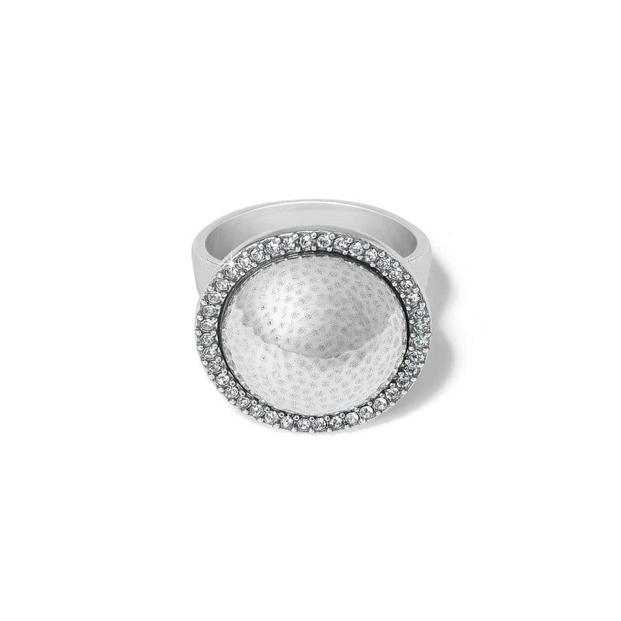 Meridian Geo Dew Domed Crystal Ring – Earth-Inspired Statement Jewelry