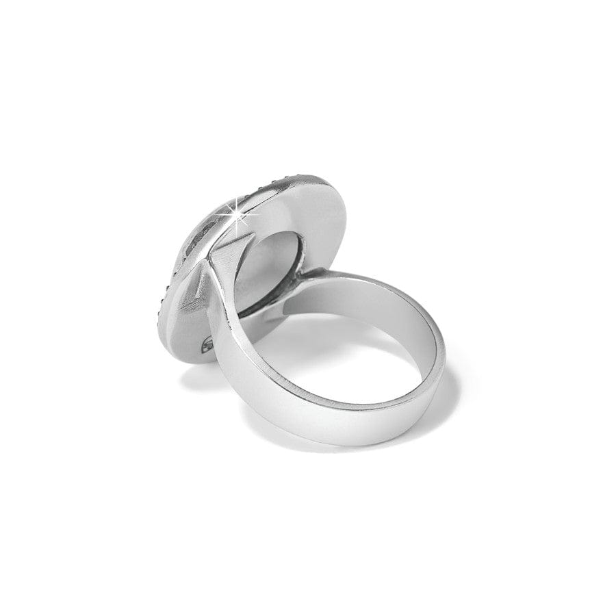Meridian Geo Dew Domed Crystal Ring – Earth-Inspired Statement Jewelry