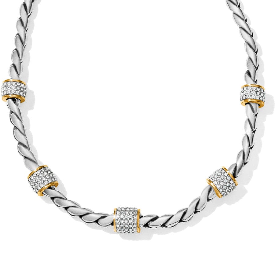 Gold Plated Crystal Meridian Necklace – Fine Jewelry for Women