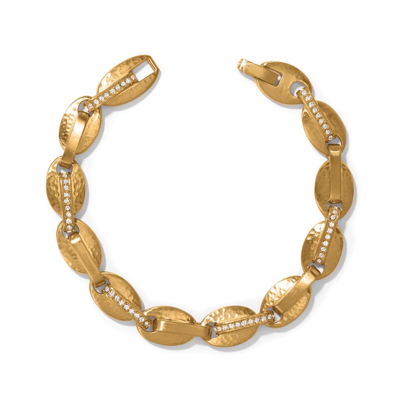 Golden Pave Crystal Orbit Bracelet – Meridian Jewelry