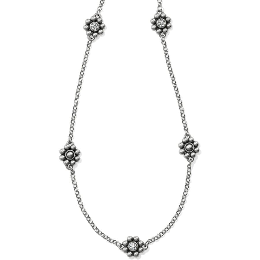 Delicate Flower Station Necklace - Meridian Petite Layering Chain