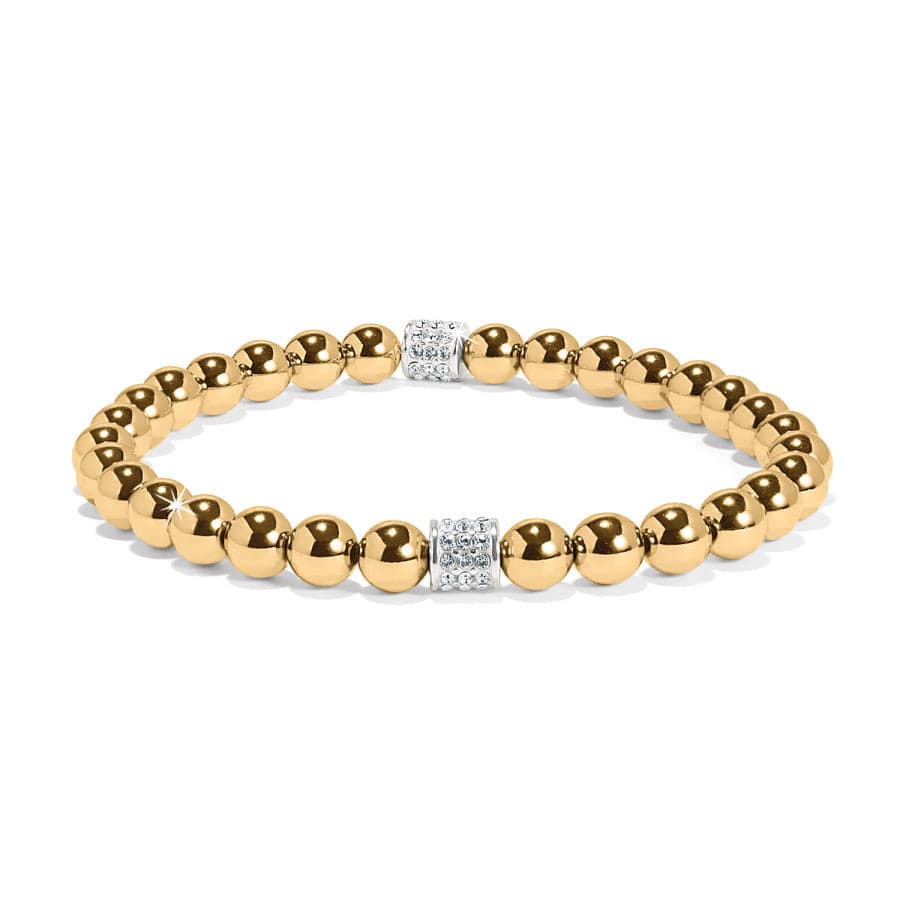 Meridian Silver & Gold Stretch Bracelet – Petite & Comfortable