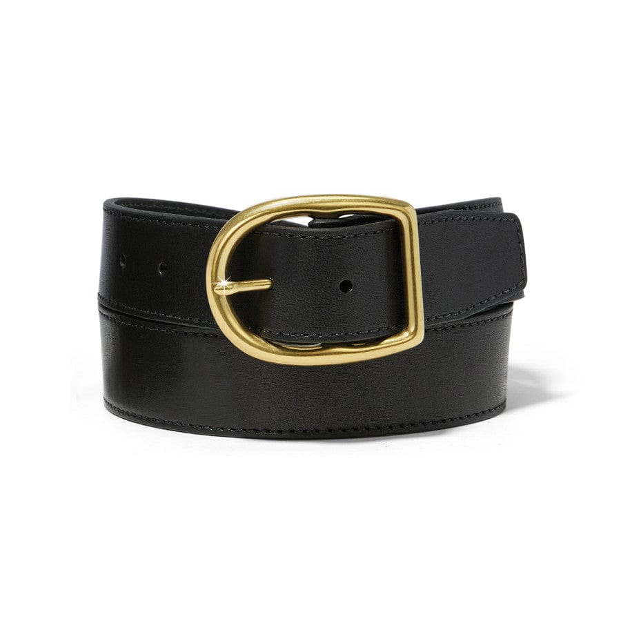 Ambrose Leather Belt with Brass Buckle – Made in USA
