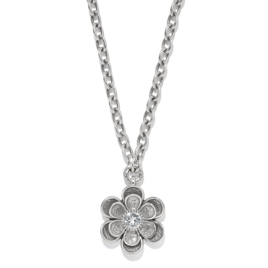 Handcrafted Silver Flower Pendant Necklace