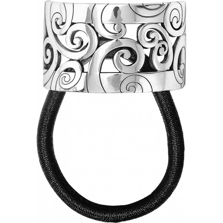 Elegant Mingle Ponytail Holder with Scrolled Cutout Design