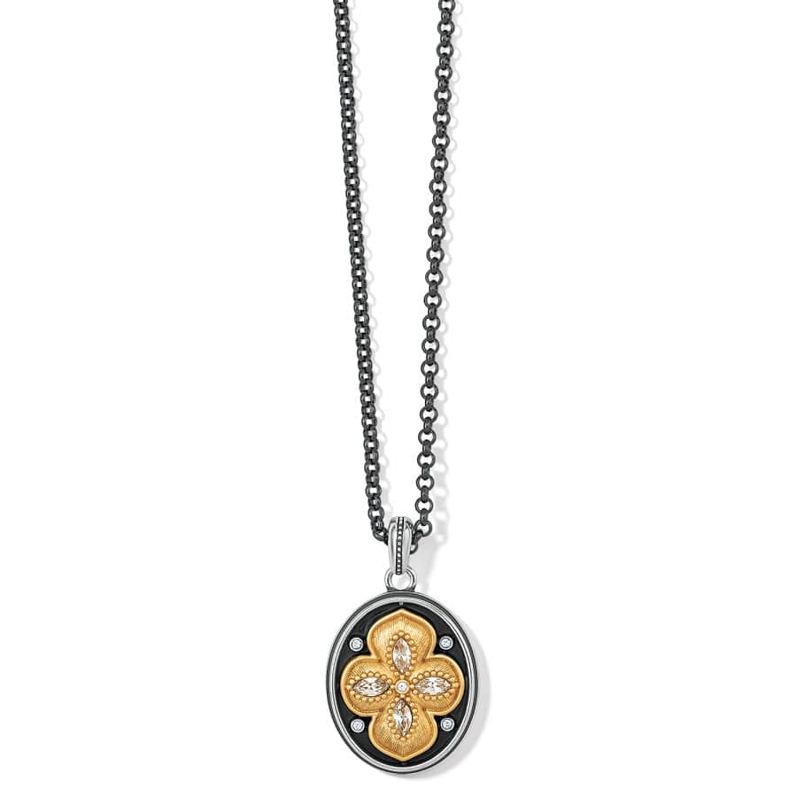 Monarch Gold Brushed Dream Necklace with Inspirational Message