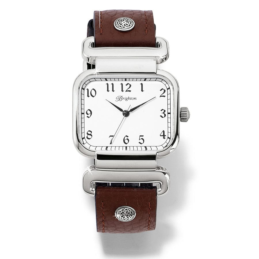 Montecito Reversible Leather Watch - Black & Brown