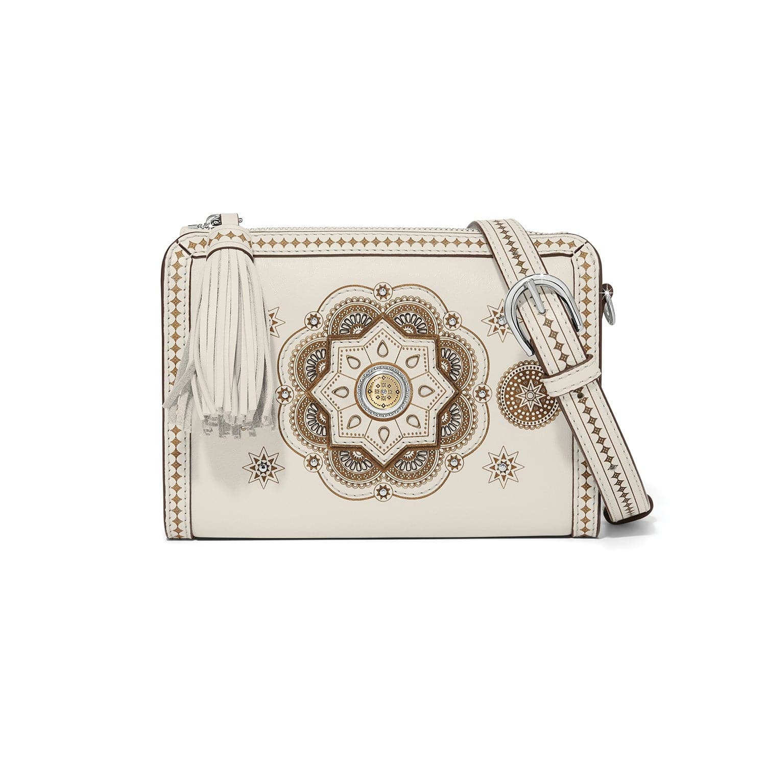 Sunny Mosaic Crossbody Pouch with Laser Inscription