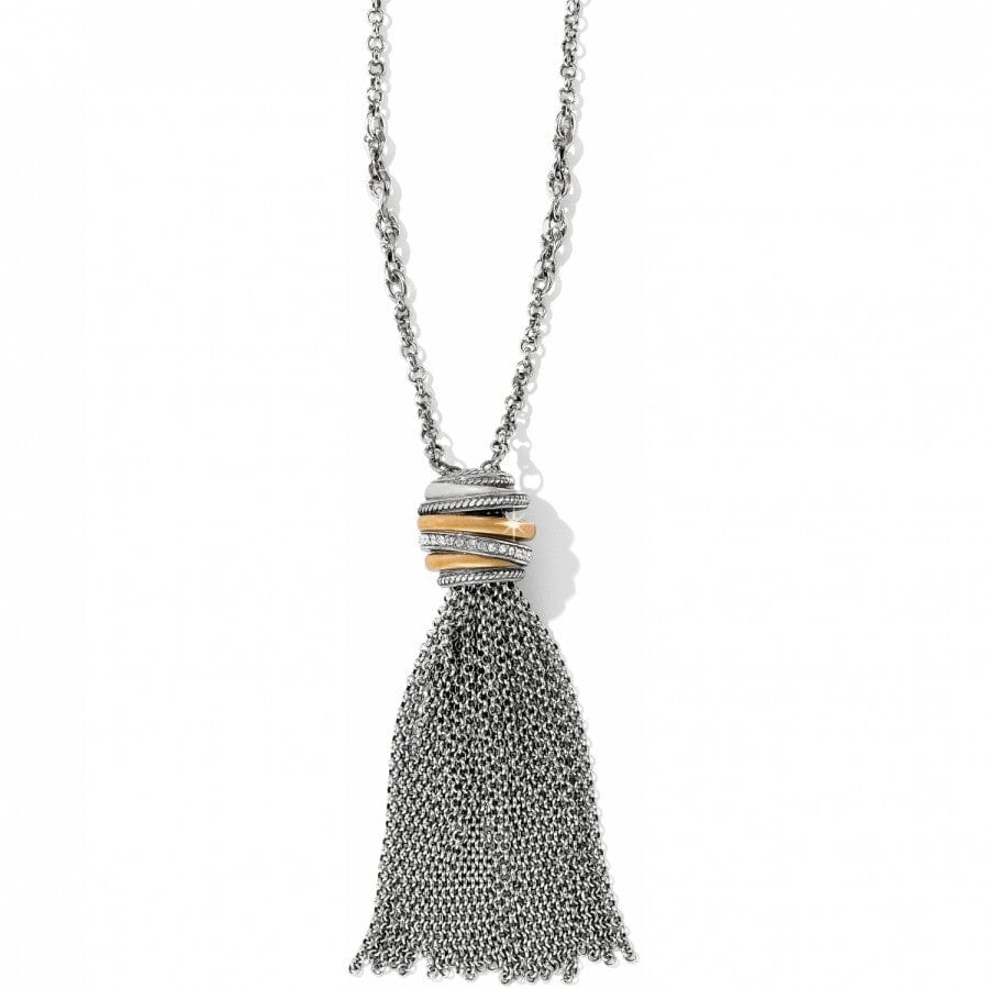 Neptune's Rings Mixed Metal Tassel Necklace