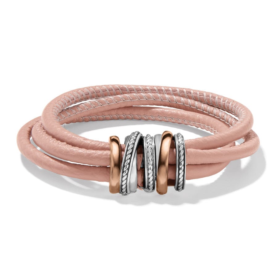 Neptune's Rings Two-Tone Leather Bracelet – Space-Inspired Jewelry