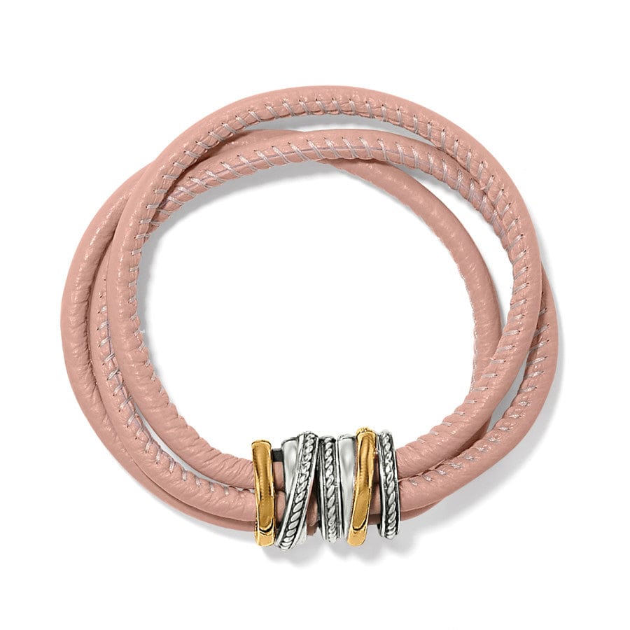 Neptune's Rings Two-Tone Leather Bracelet – Space-Inspired Jewelry