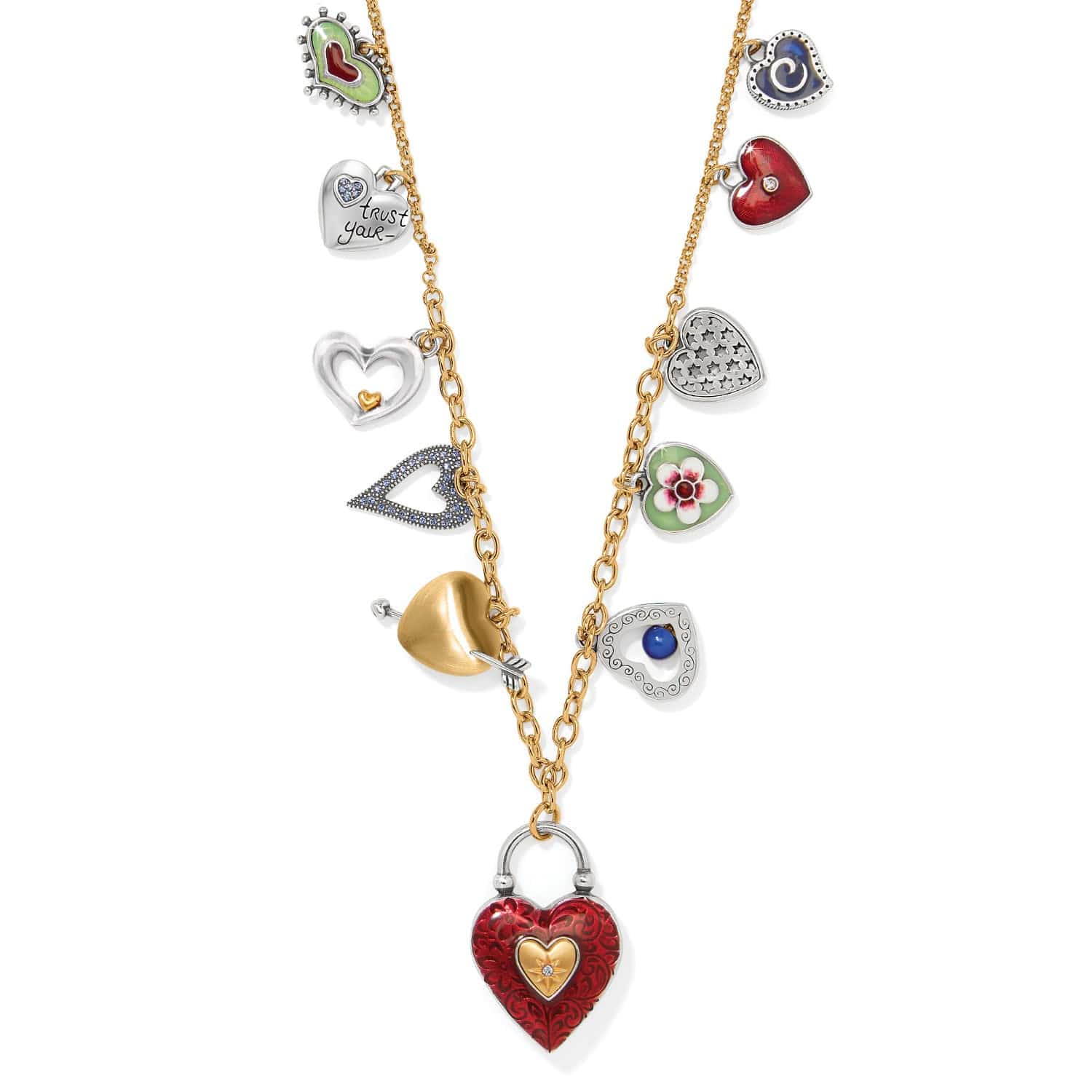 Vintage Heart Pendant Necklace - Brighton Heritage Jewelry