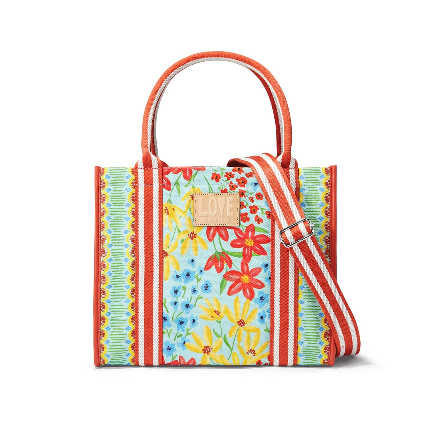 Floral Canvas Tote Bag - Painterly Garden Carryall