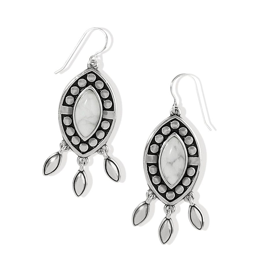 Handcrafted Howlite French Wire Earrings – Pebble Dot Dream