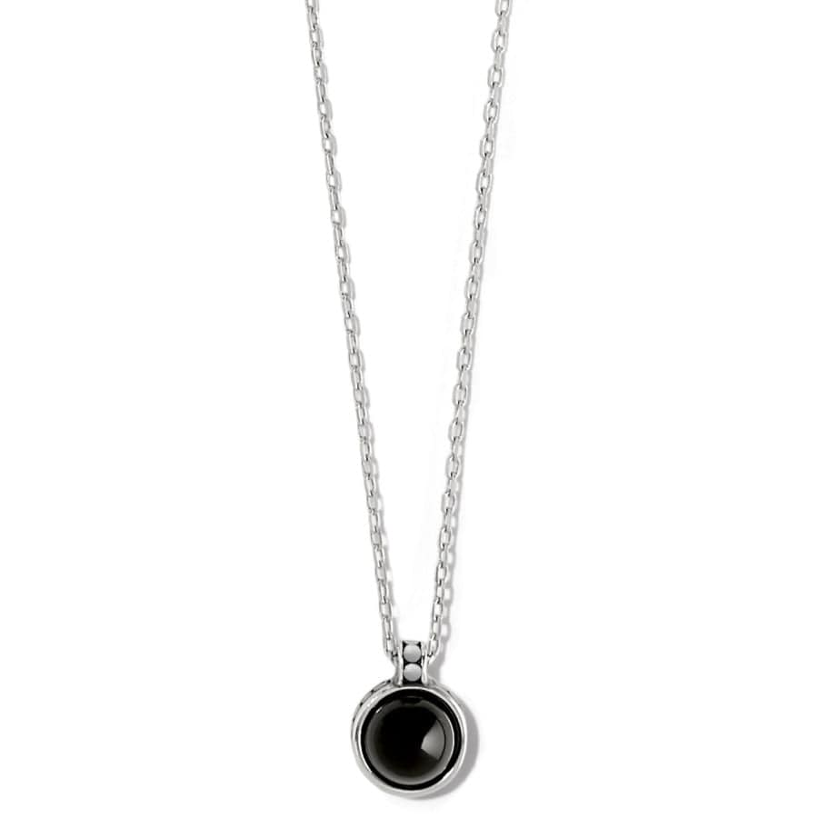 Onyx Pebble Dot Short Necklace – Balinese-Inspired Jewelry