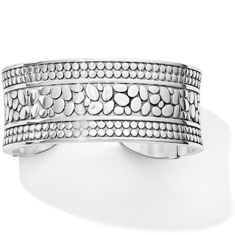 Pebble Motif Double Hinged Oval Bangle – Easy On/Off Design