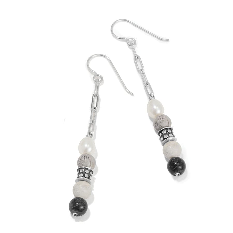 Handcrafted Pebble Luna French Wire Dangle Earrings
