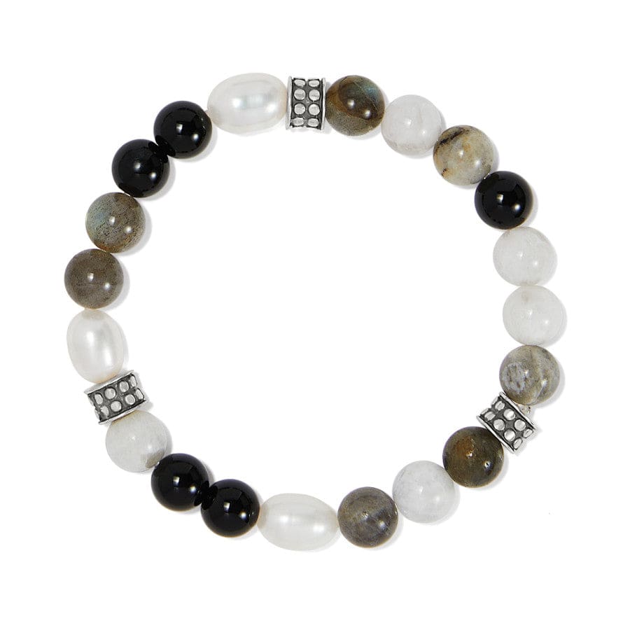 Pebble Luna Stretch Bracelet with Semi-Precious Stones & Pearls