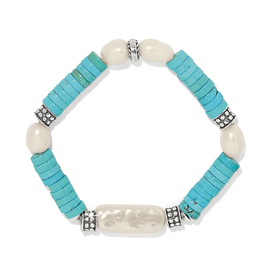 Biwa Pearl Stretch Bracelet – Handcrafted Pebble Jewelry