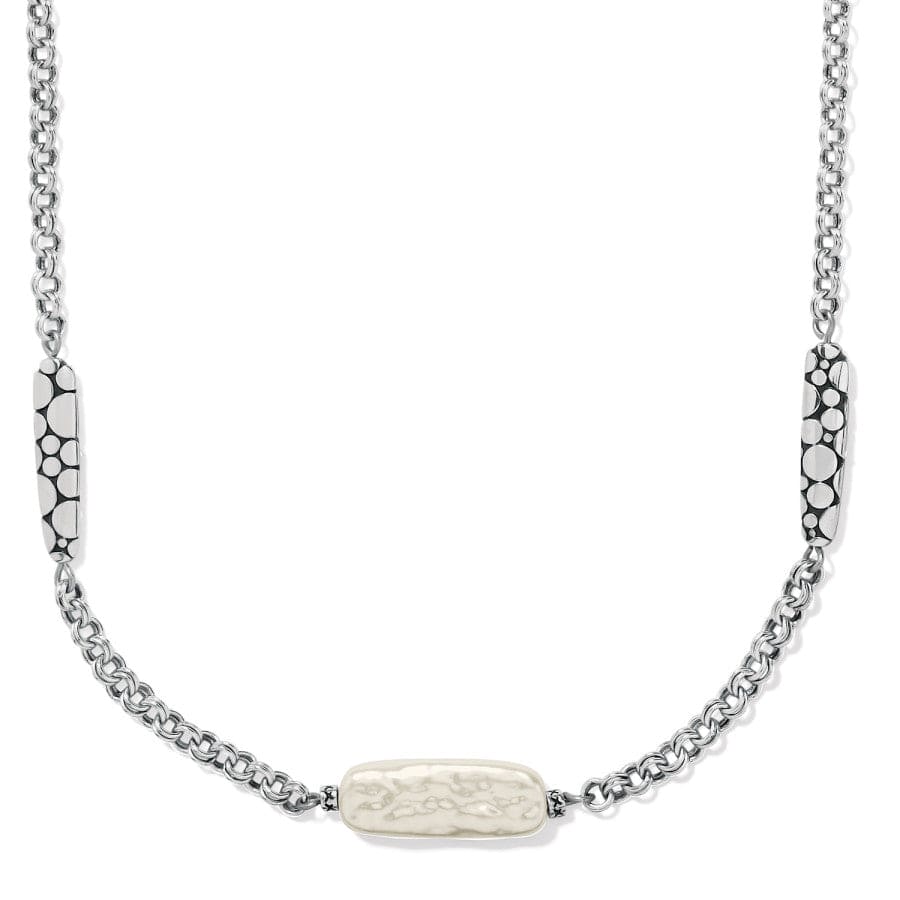 Biwa Pearl Double Link Necklace – Handcrafted Freshwater Pearls